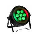 PAR LED 7X6W RGBW + ANILLO LED