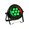 PAR LED 7X6W RGBW + ANILLO LED