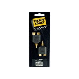Adaptador de RCA macho a 2 RCA hembra