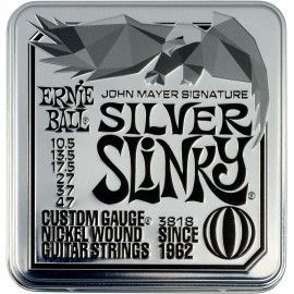 JUEGO ELÉCTRICA SLINKY SILVER JOHN MAYER SIGNATURE 10,5-47 - PACK 3