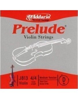 Cuerda Violín D'Addario Prelude Re 4/4 J813
