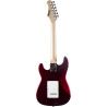 Guitarra eléctrica Eko Starter ST100 formato 3/4 tipo Strat - Roja Cromo
