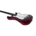 Guitarra eléctrica Eko Starter ST100 formato 3/4 tipo Strat - Roja Cromo
