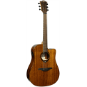 GUITARRA ACÚSTICA LÂG DREADNOUGHT CUTAWAY A/E TRAMONTANE 98 - CAOBA