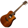 GUITARRA ACÚSTICA LÂG DREADNOUGHT CUTAWAY A/E TRAMONTANE 98 - CAOBA
