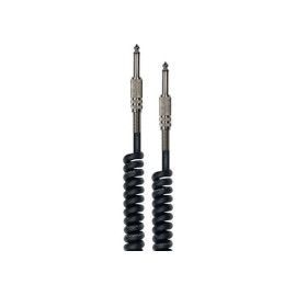 Cable de instrumento de 6 metros de largo. Entrada y salida por jack. Cable en espiral, rizado