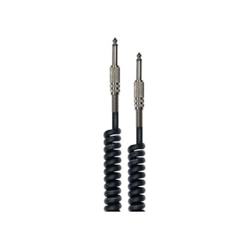 Cable de instrumento de 6 metros de largo. Entrada y salida por jack. Cable en espiral, rizado