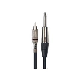 Cable de 3 metros de largo. De RCA macho a 1/4? mono macho
