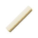 Cejuela de hueso para guitarras tipo Stratocaster. La cejuela es plana por la parte de abajo. 1-11/