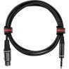 Cable micrófono XLR hembra/jack - 1,5 m