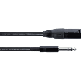 Cable de audio macho XLR / jack estéreo - 50 cm