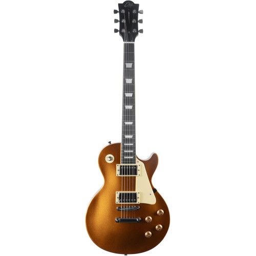 Guitarra eléctrica Eko Starter LS300 tipo LP - Dorada
