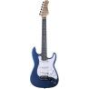 Guitarra eléctrica Eko Starter ST100 formato 3/4 tipo Strat - Azul Metálico