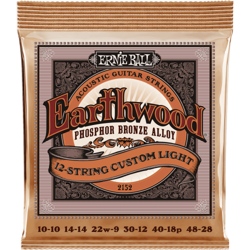 JUEGO ACÚSTICA EARTHWOOD 92/8 PHOSPHOR BZ. (12 St.) LIGHT 10-48