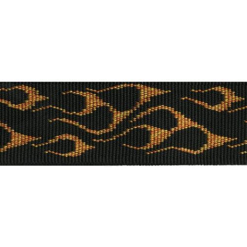 CORREA GUIT/ BAJO JACGUARD - POLY  2" - AMARILLO FLAMEADO
