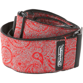 CORREA GUIT/ BAJO JACQUARD - Paisley Red