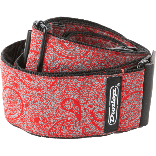 CORREA GUIT/ BAJO JACQUARD - Paisley Red