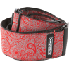CORREA GUIT/ BAJO JACQUARD - Paisley Red