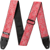 CORREA GUIT/ BAJO JACQUARD - Paisley Red