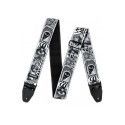 CORREA GUIT/ BAJO I LOVE DUST SKULLS - Black/White