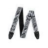 CORREA GUIT/ BAJO I LOVE DUST SKULLS - Black/White