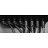 CABLE ALIMENTACIÓN SA FLAT Negro - 38 cm