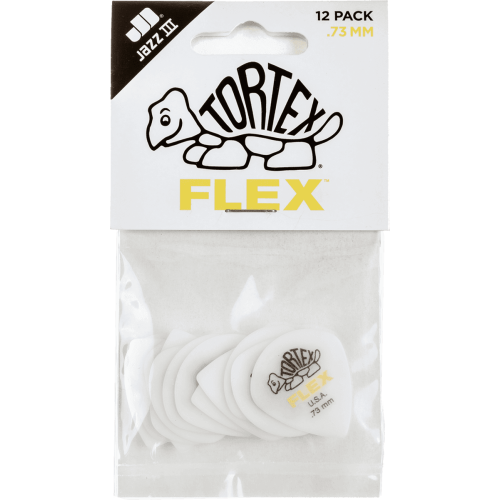 PACK 12 PÚAS TORTEX® FLEX JAZZ III - 0,73mm