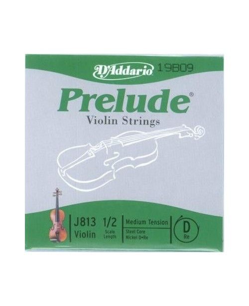 Cuerda Violín D'Addario Prelude Re 1/2