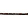 Didgeridoo de bambú. 120 cm de longitud. Decorado con motivos africanos