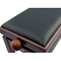 BANQUETA PIANO DELUXE PB100 MADERA - NOGAL/NEGRA MATE