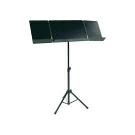 Atril de orquesta. Dos hojas portacuadernos adicionales plegables