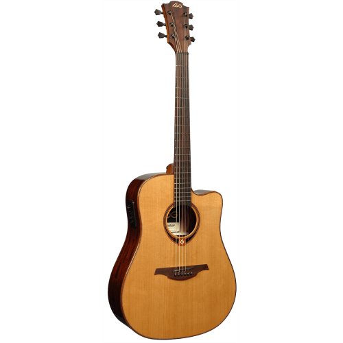 GUITARRA ACÚSTICA LÂG DREADNOUGHT CUTAWAY TRAMONTANE 118 A/E - NATURAL