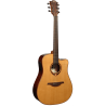 GUITARRA ACÚSTICA LÂG DREADNOUGHT CUTAWAY TRAMONTANE 118 A/E - NATURAL