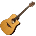 GUITARRA ACÚSTICA LÂG DREADNOUGHT CUTAWAY TRAMONTANE 118 A/E - NATURAL