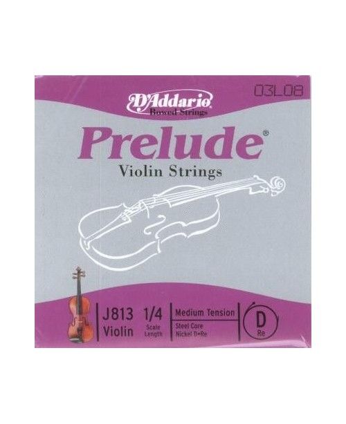 Cuerda Violín D'Addario Prelude Re 1/4