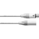 Cable de micrófono XLR 5 m blanco