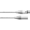 Cable de micrófono XLR 5 m blanco