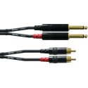 Cable de audio jack mono doble/Rca Doble 60 cm