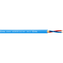 Bobina cable micrófono 2 x 0,22 mm² 100 m azul