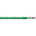 Bobina cable micrófono 2x 0,22 mm 100m verde