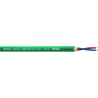 Bobina cable micrófono 2x 0,22 mm 100m verde