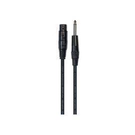 Cable de 10 metros de largo. Jack mono macho a XLR hembra