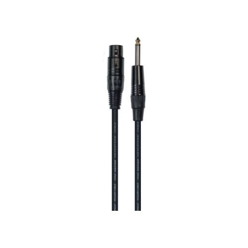 Cable de 10 metros de largo. Jack mono macho a XLR hembra