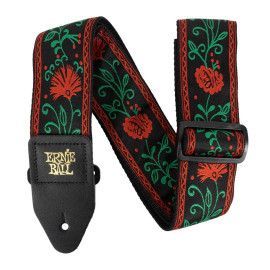 CORREA EB GUIT/ BAJO JACQUARD - WESTERN ROSE