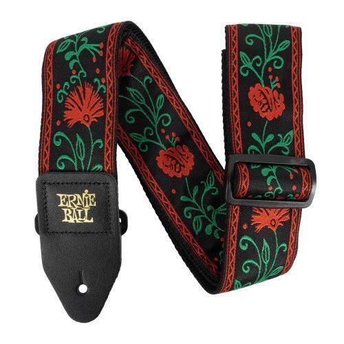 CORREA EB GUIT/ BAJO JACQUARD - WESTERN ROSE
