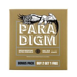 JUEGO ACÚSTICA PARADIGM 80/20 BRONZE 11-52 (PACK 2+1)