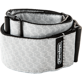 CORREA GUIT/ BAJO JACQUARD - Cube Hatch Light Grey