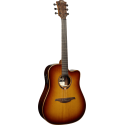 GUITARRA ACÚSTICA LÂG DREADNOUGHT CUTAWAY TRAMONTANE 118 A/E - BROWN SHADOW
