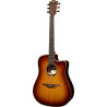 GUITARRA ACÚSTICA LÂG DREADNOUGHT CUTAWAY TRAMONTANE 118 A/E - BROWN SHADOW