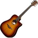 GUITARRA ACÚSTICA LÂG DREADNOUGHT CUTAWAY TRAMONTANE 118 A/E - BROWN SHADOW